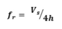 fr = Vs/4h
