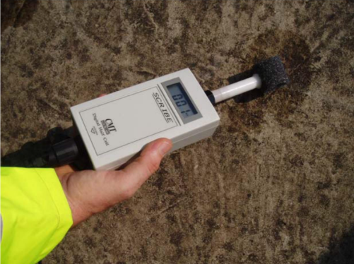 Half-cell instrument. (Hammond Concrete Testing)